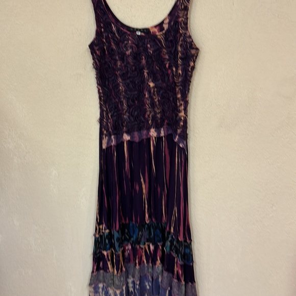 Mezon Dresses Mezon Womans Art To Wear Bohemian Textured Tank Style